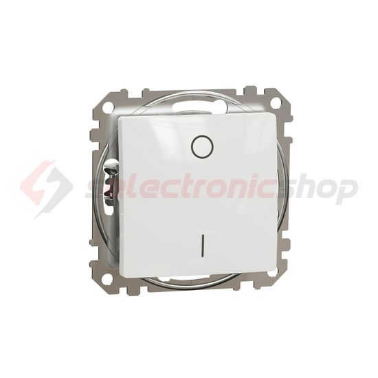 SednaÚj 102 2P kapcsoló betét adapterrel fehér süllyesztett rugós IP20 billentyű/gomb Schneider - SDD111162