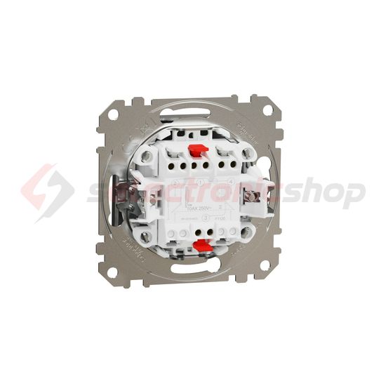 SednaÚj 102 2P kapcsoló betét adapterrel süllyesztett rugós IP20 billentyű/gomb Schneider - SDD170102