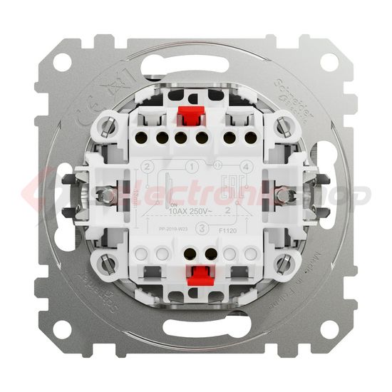 SednaÚj 102 2P kapcsoló betét adapterrel süllyesztett rugós IP20 billentyű/gomb Schneider - SDD170102