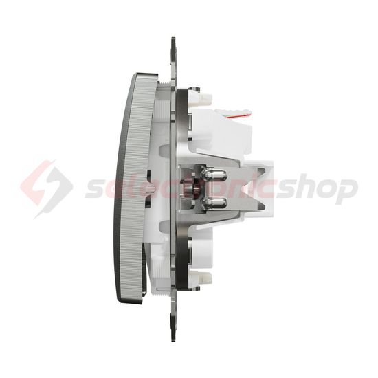 SednaÚj 105 2x1P csillárkapcsoló +jelzőfény betét adapterrel süllyesztett rugós IP20 Schneider - SDD170105L