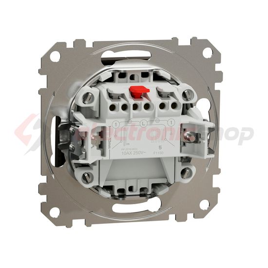 SednaÚj 105 2x1P csillárkapcsoló wenge betét adapterrel süllyesztett rugós IP20 Schneider - SDD181105