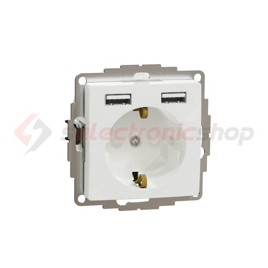 SednaÚj 162 dugalj földelt fehér IP20 süllyesztett szorítókapcsos Schneider - SDD111052