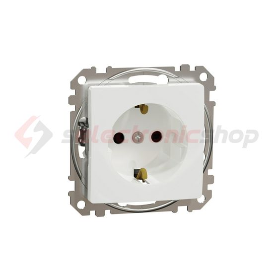 SednaÚj 162 dugalj földelt gyerekzárral fehér IP20 süllyesztett szorítókapcsos Schneider - SDD111022