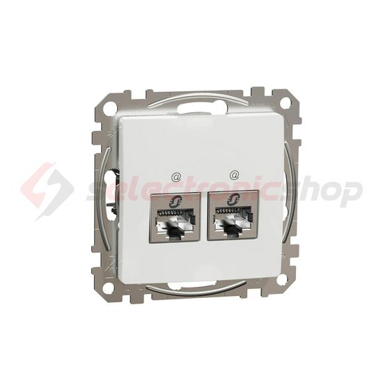 SednaÚj adatcsatlakozó dugalj STP RJ45 8(8) Cat6A(IEC) falonkívüli süllyesztett fehér Schneider - SDD111467S