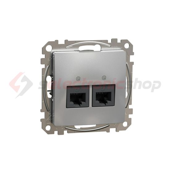 SednaÚj adatcsatlakozó dugalj UTP RJ45 8(8) Cat5e süllyesztett alumínium Schneider - SDD113452