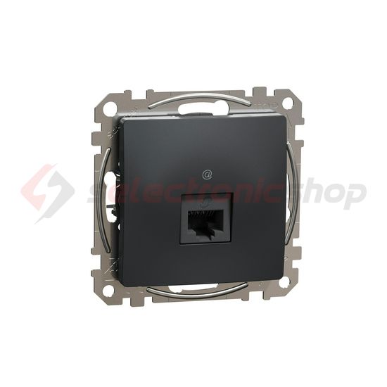 SednaÚj adatcsatlakozó dugalj UTP RJ45 8(8) Cat5e süllyesztett antracit Schneider - SDD114451