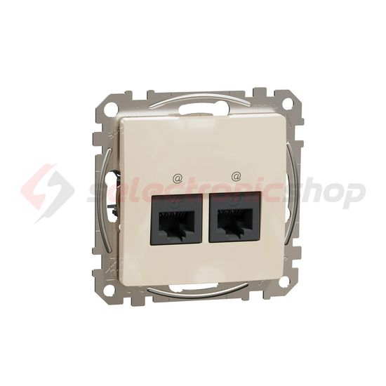 SednaÚj adatcsatlakozó dugalj UTP RJ45 8(8) Cat6A(IEC) falonkívüli süllyesztett bézs Schneider - SDD112467
