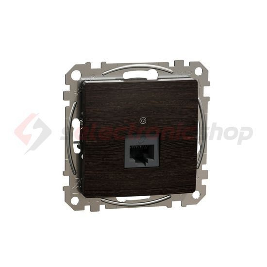 SednaÚj adatcsatlakozó dugalj UTP wenge RJ45 8(8) Cat6A(IEC) süllyesztett csavaros Schneider - SDD181466