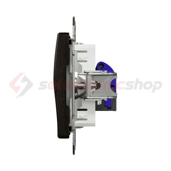 SednaÚj adatcsatlakozó dugalj UTP wenge RJ45 8(8) Cat6A(IEC) süllyesztett csavaros Schneider - SDD181466