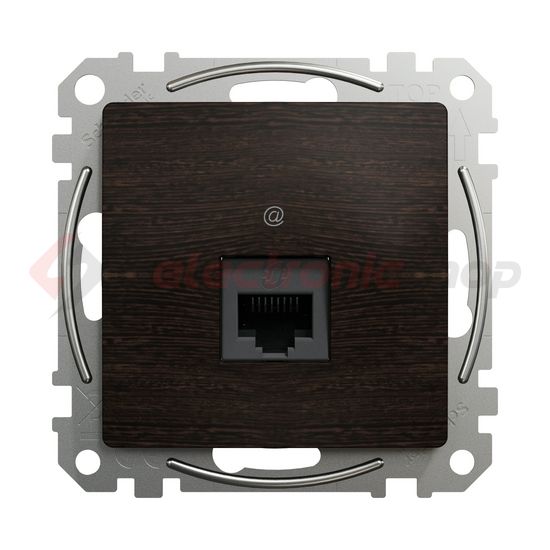 SednaÚj adatcsatlakozó dugalj UTP wenge RJ45 8(8) Cat6A(IEC) süllyesztett csavaros Schneider - SDD181466