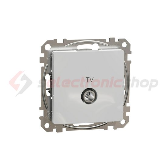 SednaÚj antenna aljzat betét közp. fedéllel TV koax végzáró 4dB műanyag alumínium Schneider - SDD113471