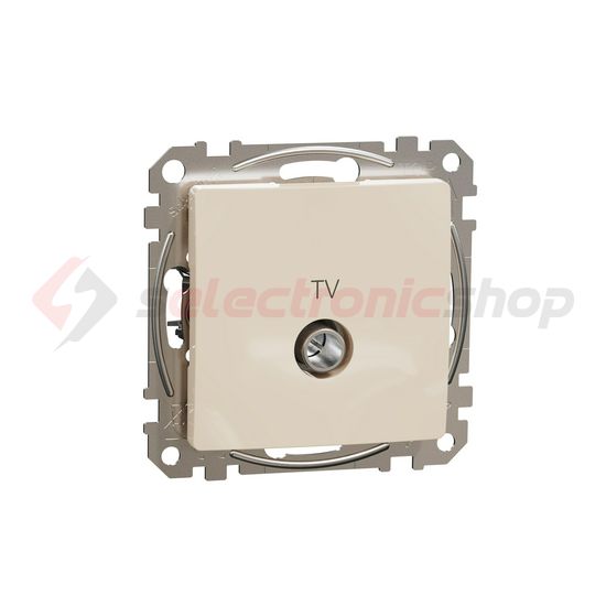 SednaÚj antenna aljzat betét közp. fedéllel TV-R koax végzáró 4dB műanyag bézs Schneider - SDD112471R