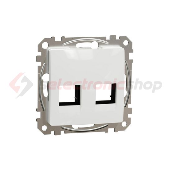 SednaÚj fedlap RJ45 adatcsatlakozóhoz műanyag fehér címketartó nélkül AMP MOLEX KELINE Schneider - SDD111444C