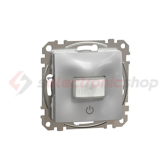 SednaÚj mozgásérzékelő nyomóval 160° 10A alumínium 2200W 230V IP20 süllyesztett Schneider - SDD113504