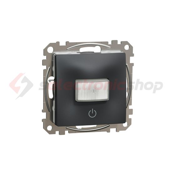 SednaÚj mozgásérzékelő nyomóval 160° 10A antracit 2200W 230V IP20 süllyesztett Schneider - SDD114504