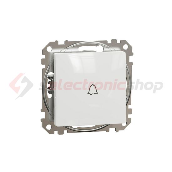 SednaÚj N101 csengőnyomó rugós betét közp. fedéllel 1- nyomógomb fehér csengő IP20 Schneider - SDD111131