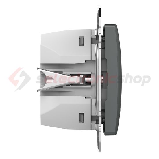 SednaÚj USB töltőaljzat A+C 2-ki 3000mA-max. 5V süllyesztett antracit Schneider - SDD114404