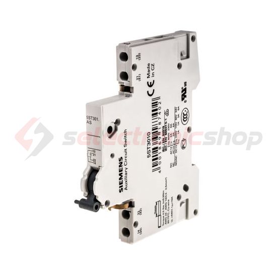 Segédérintkező 5SL/5SY/5SP/5TL/5SU/5SV-hez 1-z 1-ny AC/DC 0.5modul 5ST SIEMENS - 5ST3010
