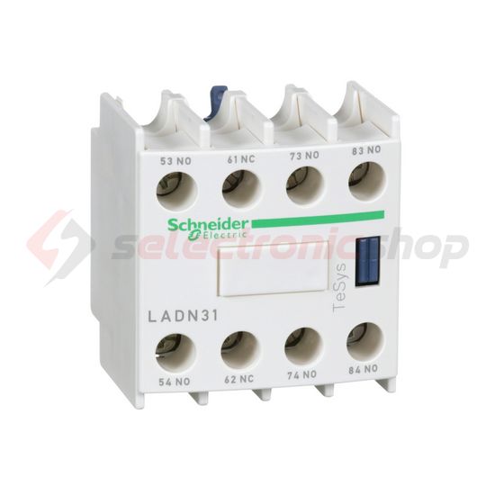 Segédérintkező blokk D-hez előlapra rádugható 3-z 1-ny 10A/AC15/230V TeSys LAD-N Schneider - LADN31