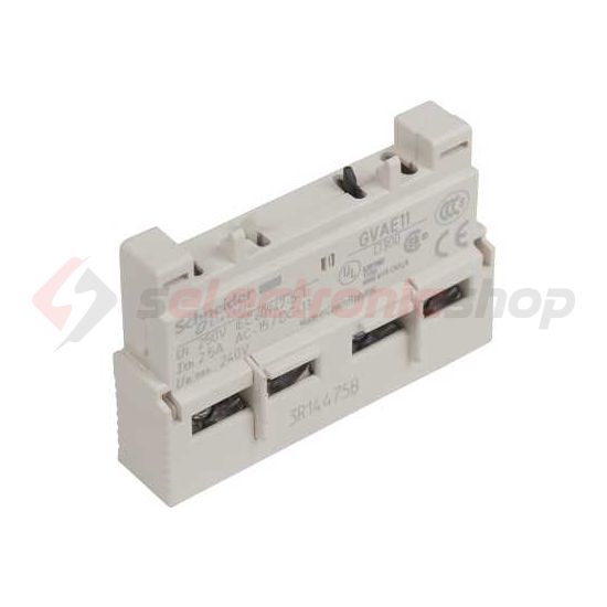Segédérintkező blokk hibajelző GV2-höz előlapra beépíthető 1-z 1-ny TeSys GV-AE Schneider - GVAE11