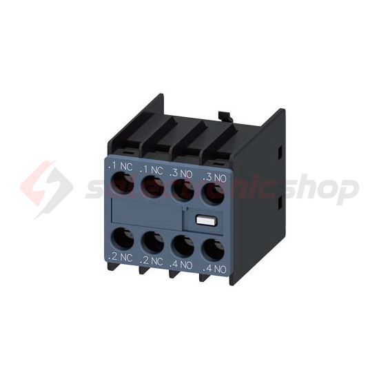 Segédérintkező blokk homlokoldali 3RH(T)2--höz 2z 2ny 6A/AC15/230V csavaros SIRIUS SIEMENS - 3RH2911-1HA22