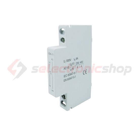 Segédérintkező blokk VS sorolható kontaktorhoz oldalra 1-z 1-ny csavaros Elko EP - 209970700031