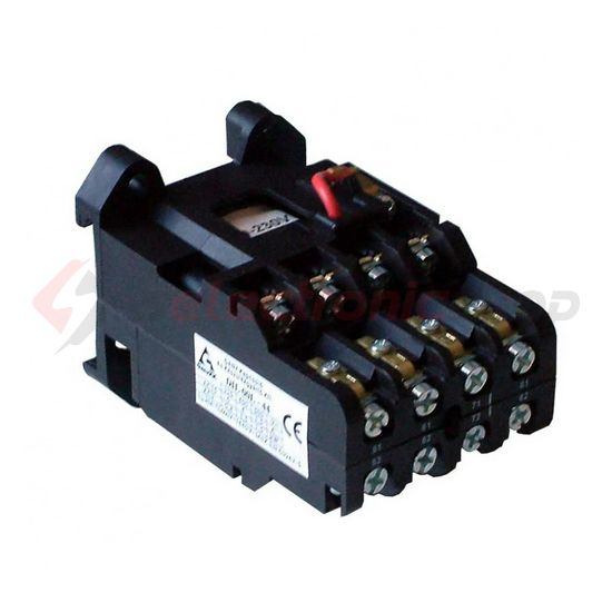 Segédkontaktor (s.kapcsoló) 4z 4ny 42V50Hz kalapsín/csavaros DIL00L-44 42VAC Ganz KK - 210-3807-210-DL