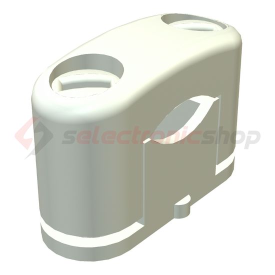 SOM műanyag bilincs 1-kábel/cső teli műanyag 3081 LGR OBO-BETTERMANN - 2124254