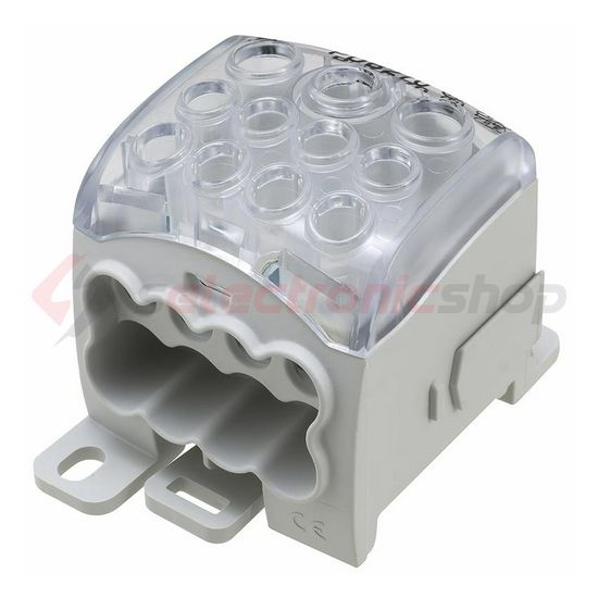 Sorkapocs elosztóblokk 232A sínrepattintható 1x95+2x35+8x25mm2 1-pólus PDB270 (PVB230) LEIPOLD - 082070-0-3