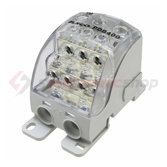 Sorkapocs elosztóblokk 250A sínrepattintható 1x120+2x35+3x25+4x16mm2  PDB400 (PVB250) LEIPOLD - 082080-0-3