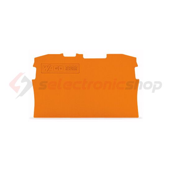 Sorkapocs vég-/elválasztólap narancs 0.8mm-va WAGO - 2002-1292