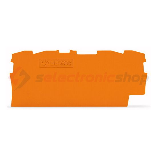 Sorkapocs vég-/elválasztólap narancs 0.8mm-va WAGO - 2002-1492