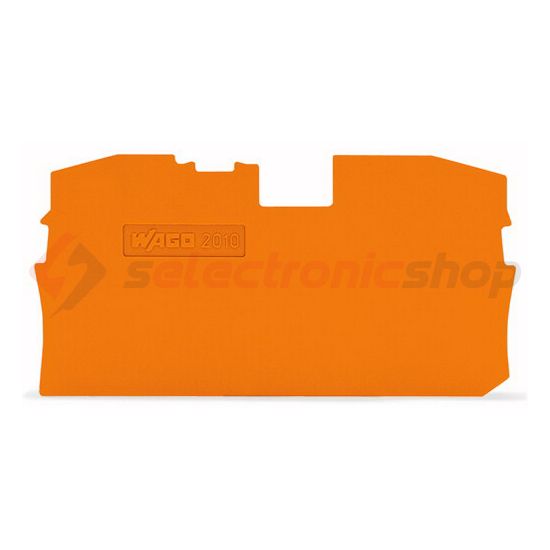 Sorkapocs vég-/elválasztólap narancs 1mm-va WAGO - 2010-1292