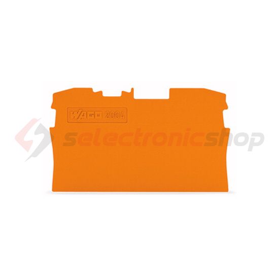 Sorkapocs vég-/elválasztólap narancs 1mm WAGO - 2004-1292