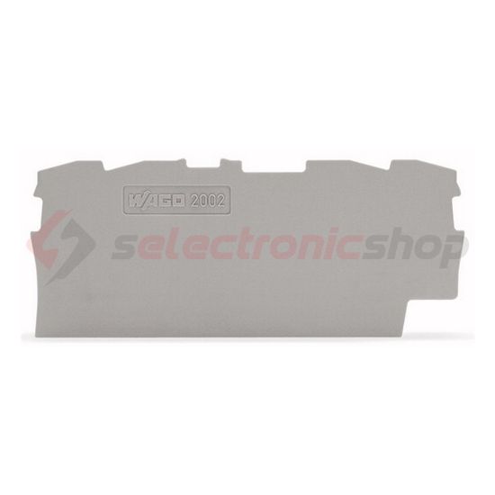 Sorkapocs vég-/elválasztólap szürke 0.8mm-va WAGO - 2002-1491