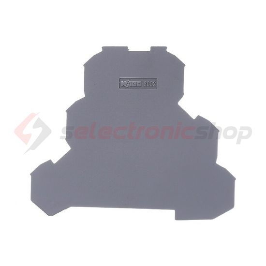 Sorkapocs vég-/elválasztólap szürke 0.8mm-va WAGO - 2002-3291