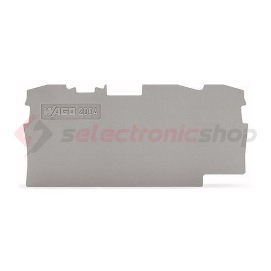 Sorkapocs vég-/elválasztólap szürke 1mm-va WAGO - 2004-1391