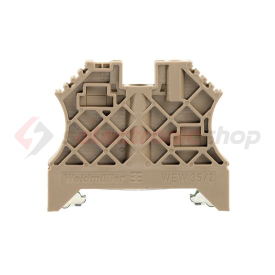 Sorkapocs végbak TS35 csavaros műanyag bézs WEW 35/2 Weidmüller - 1061200000