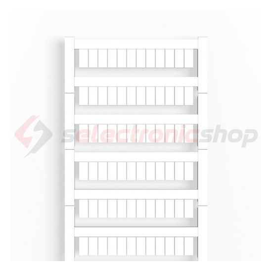 Sorkapocsjelölő lap feliratozható 10x5mm fehér 5mm-modultáv WS 10/5 MC NE WS Weidmüller - 1635000000