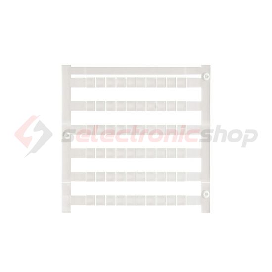 Sorkapocsjelölő lap feliratozható 5x5mm fehér 5mm-modultáv DEK 5/5 PLUS MC NE WS Weidmüller - 1854490000