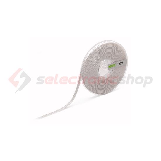 Sorkapocsjelölő tekercs feliratozható nyújtható 5-5,2mm 1500 db/tekercs fehér 5mm-modultáv WAGO - 2009-115