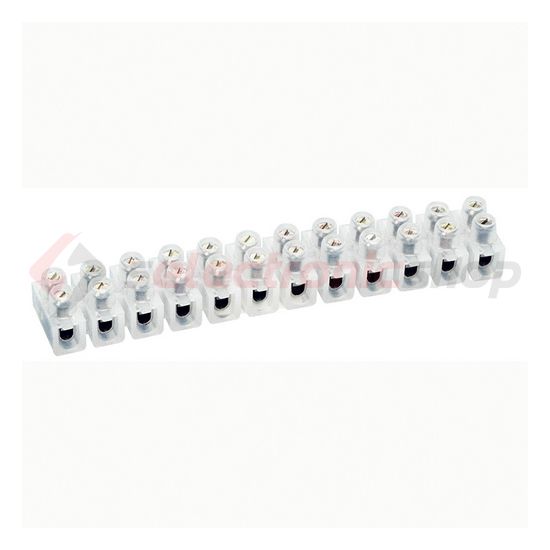 Sorkapocssáv darabolható 12P termoplaszt fehér csavaros LEGRAND - 034221