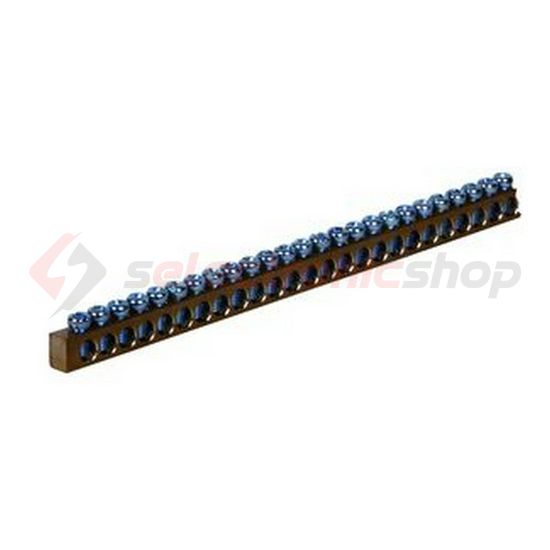 Sorkapocssín 63A 8x8x1000mm M4 1P csavaros 166csatl./10mm2 NL-SL MKS1/63 Pollmann - 2020588