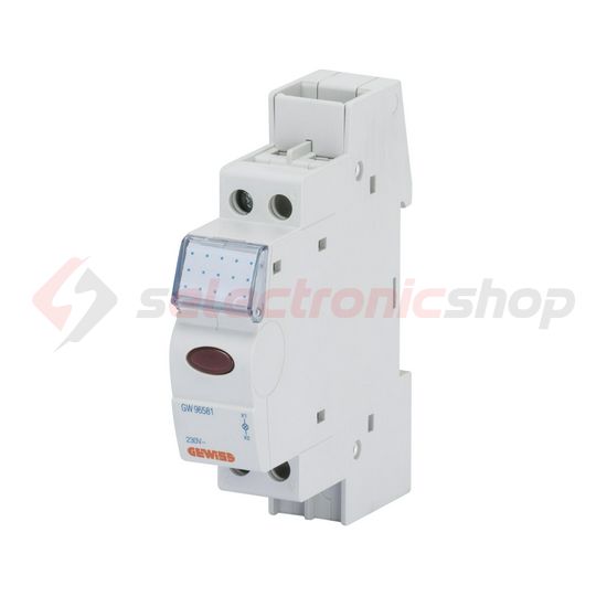 Sorolható jelzőlámpa LED 230V AC 0.8W piros 1M 90AM GEWISS - GW96581