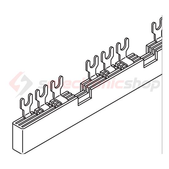 Sorolósín motorindítóhoz villás 3F 3P 63A 12M 10mm2 216mmx G-3L-MS-4-45+9-14 SO Pollmann - 2215308