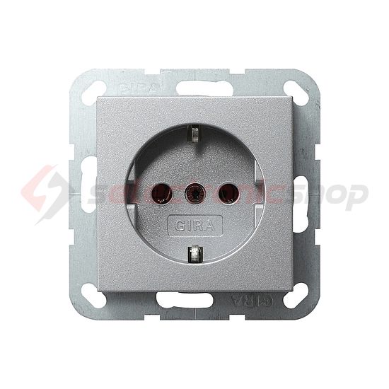 ST55 162 dugalj földelt központi fedlap alumínium IP20 süllyesztett rugós GIRA - 018826