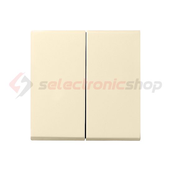 ST55 billentyű kettős kapcs/nyg.-hoz krém üres-jel IP20 műanyag fényes kapocs GIRA - 029501