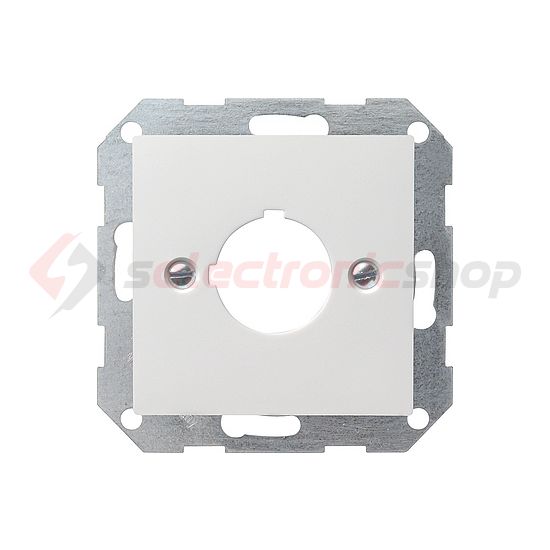 ST55 fedlap nyomógombhoz átm.22,5mm fehér központi fedlap fehér üres-jel IP20 műanyag GIRA - 027203