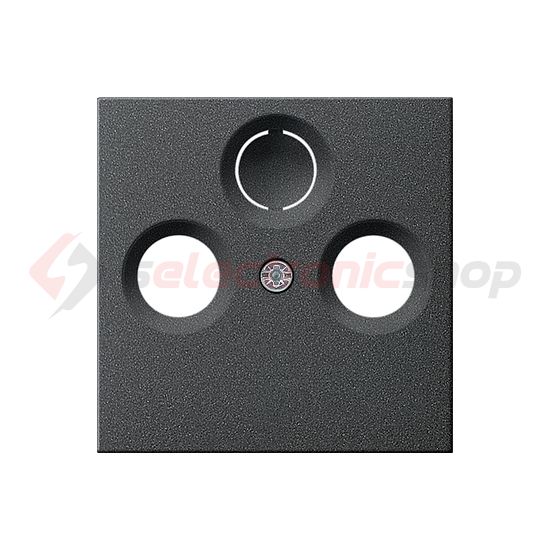 ST55 fedlap TV-R-SAT központi fedlap antracit IP20 műanyag csavar GIRA - 086928