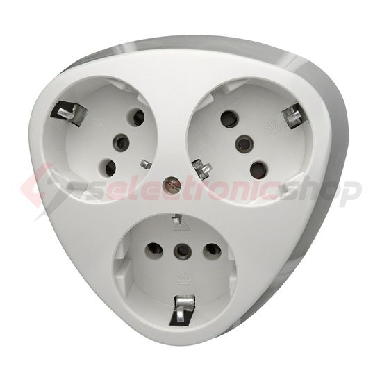 Standard 162/3 dugalj földelt fehér IP20 süllyesztett csavaros Kopp - 111402005